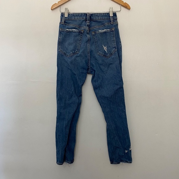 Abercrombie & Fitch High Rise Mom Jeans Distressed Curve Love - Picture 5 of 5